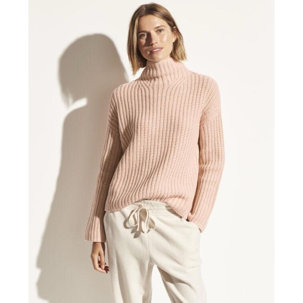 Vince Lofty Rib Turtleneck Sweater Size XL